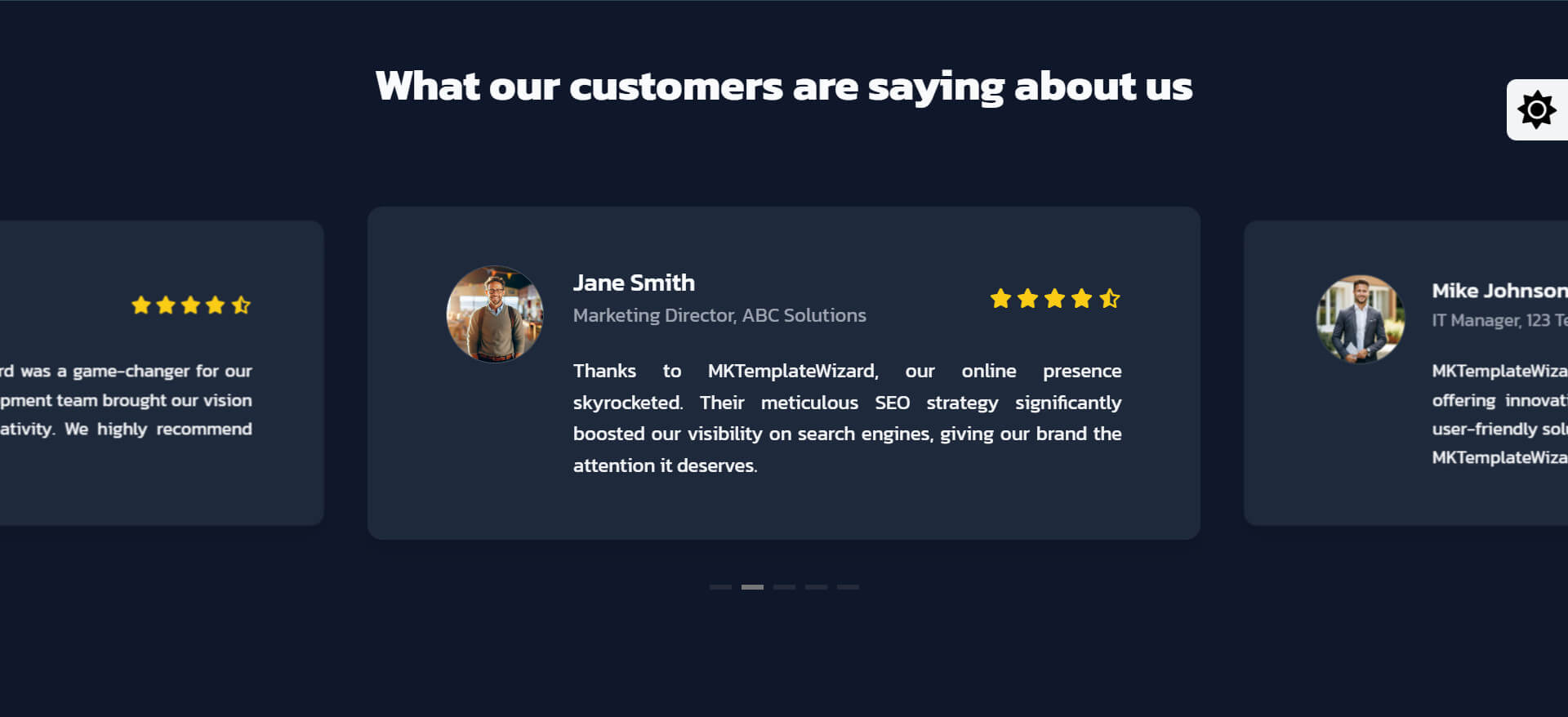 Testimonial Slider Seven